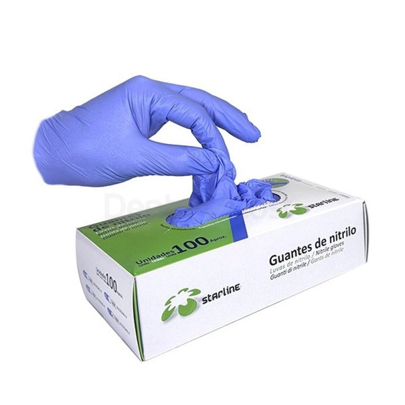 Guantes de Nitrilo Violeta, Sin Polvo