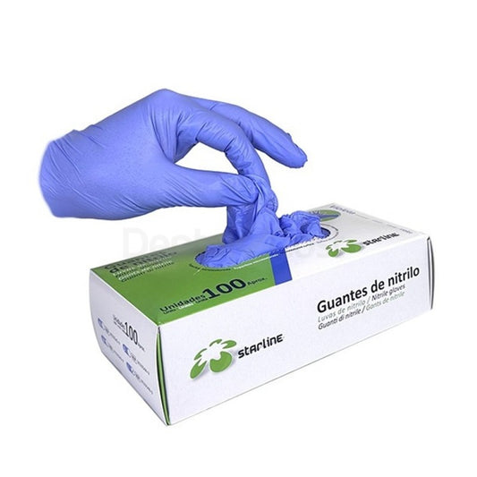 Guantes de Nitrilo Violeta, Sin Polvo